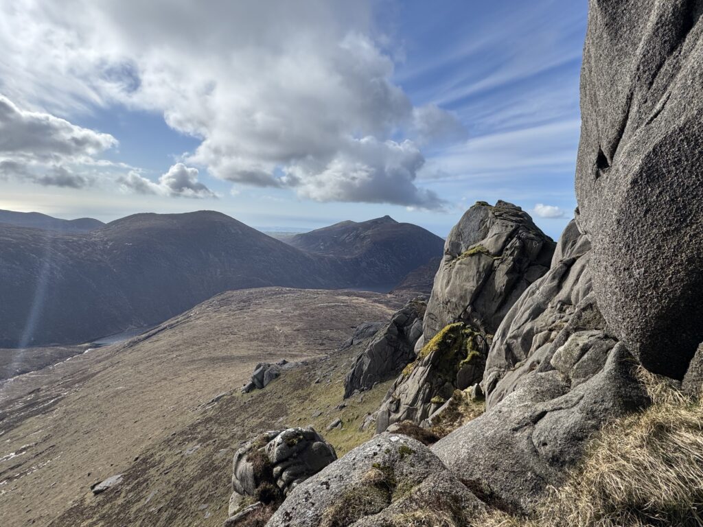 Summit views from the Slieve Bearnagh Hike across the Mourne Mountains